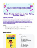 Brain Breaks Booklet: Grade 3-5