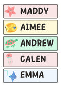 Student Name Labels