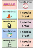 Printable Break Cards for Classroom Sensory Support (Digital Download)
