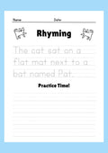 Rhyming Practice Worksheets