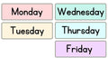 Days of the Week Flashcards